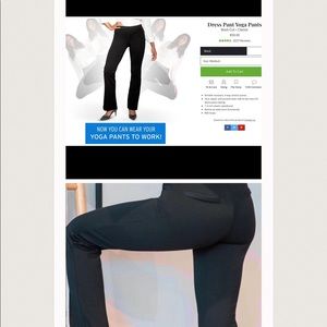 Beta brand black yoga fit work pants